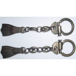Płetwa płetwonurek brelok 3D do kluczy zawieszka brązowa (id: 2295)